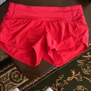Red Lululemon Shorts